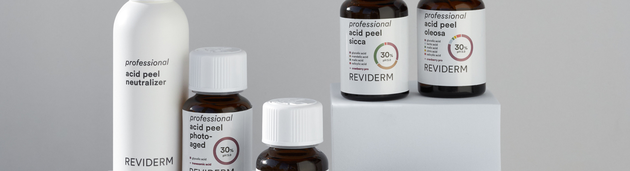 REVIDERM Fruchtsäurepeeling Produkte